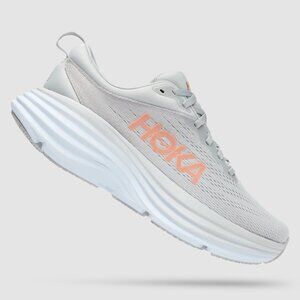 HOKA Women’s Bondi 8 Running Shoes – Harbor Mist / Lunar Rock – Size 8